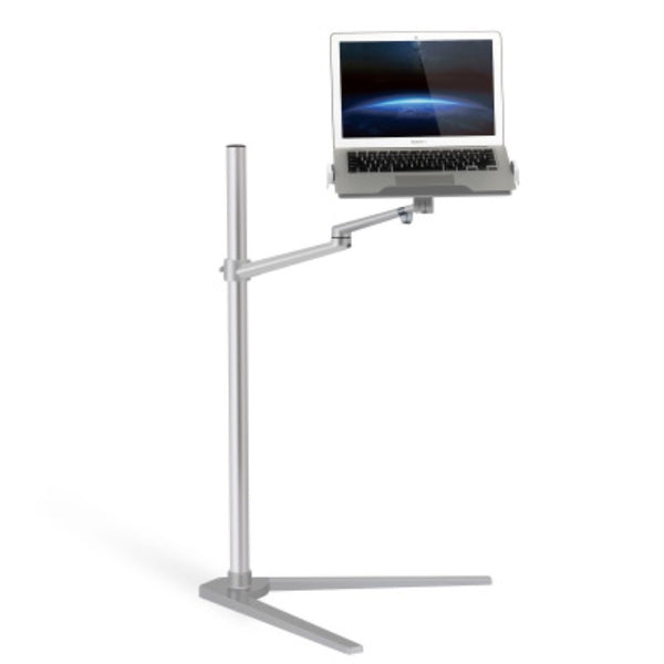 WERGON - Hera - Laptop / iPhone / tablet 4-17" - Justerbar Design -  Alu holder H:41-102cm - Sølv