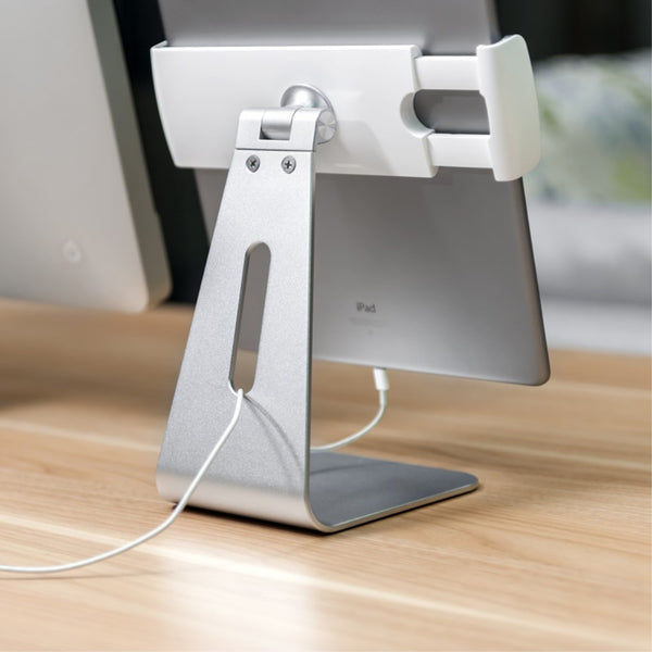 WERGON - Freja - iPad / Tablet - Aluminium Justerbar Design holder 7-13" - Sølv