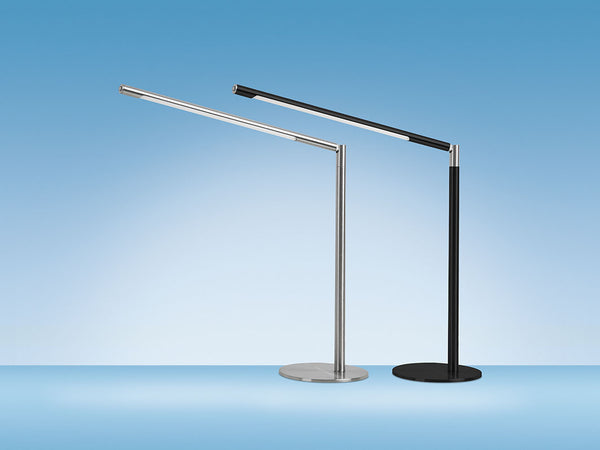 Metal Skrivebordslampe - Med Base og Transformbar arm - Sort