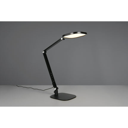 Skrivebordslampe med base - LED - Transformerbar - 1300 Lumen - Sort