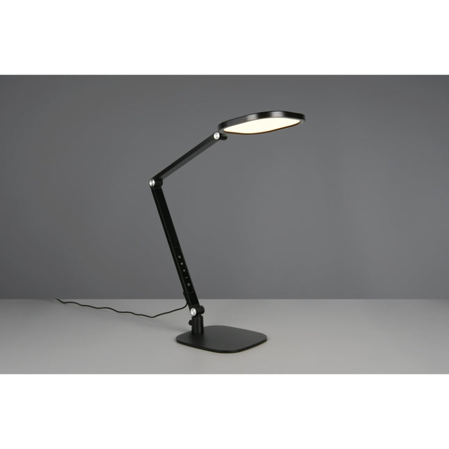 Skrivebordslampe med base - LED - Transformerbar - 1300 Lumen - Sort