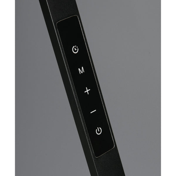 Skrivebordslampe - LED - Transformerbar med fjernbetjening - 1300 Lumen - Sort