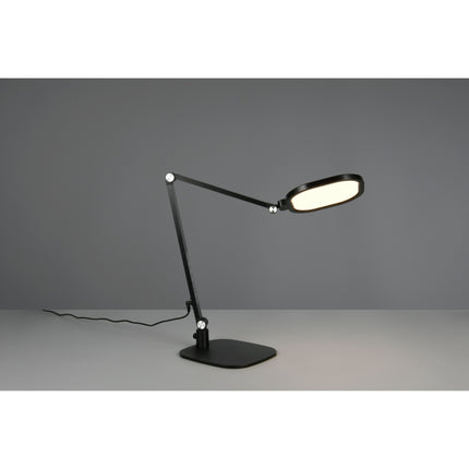 Skrivebordslampe med base - LED - Transformerbar - 1300 Lumen - Sort