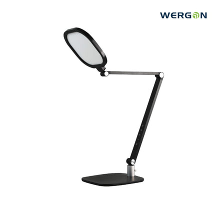 Skrivebordslampe med base - LED - Transformerbar - 1300 Lumen - Sort