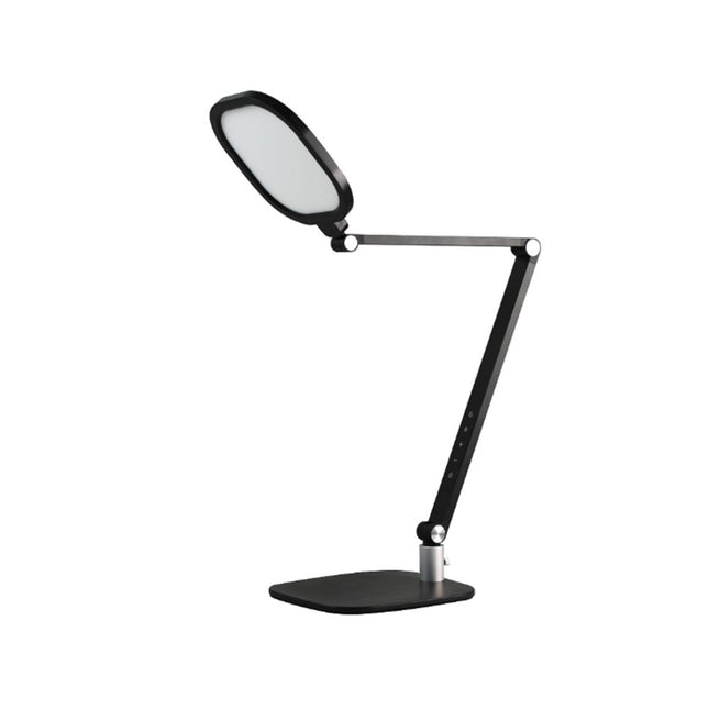 Skrivebordslampe med base - LED - Transformerbar - 1300 Lumen - Sort