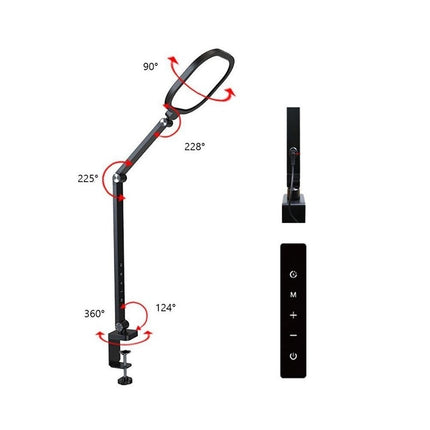 Skrivebordslampe - LED - Transformerbar med fjernbetjening - 1300 Lumen - Sort