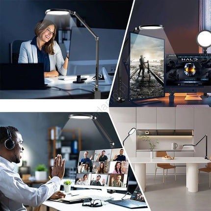 Skrivebordslampe - LED - Transformerbar med fjernbetjening - 1300 Lumen - Sort