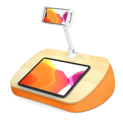 WERGON - Atlas - Tablet / Laptop / smartphone - Pudestøtte & roterbar holder 4-15" - Bøg/orange