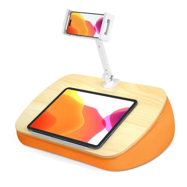 WERGON - Atlas - Tablet / Laptop / smartphone - Pudestøtte & roterbar holder 4-15" - Bøg/orange