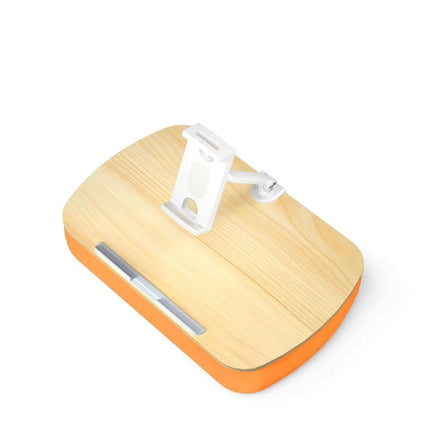 WERGON - Atlas - Tablet / Laptop / smartphone - Pudestøtte & roterbar holder 4-15" - Bøg/orange