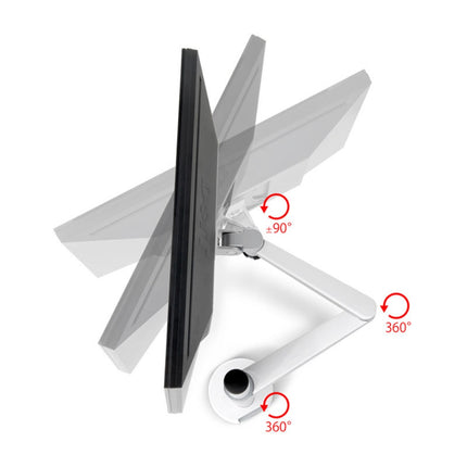 WERGON - Ella - Justerbar LCD / Monitor skærm holder/arm - Max 32" - Sølv