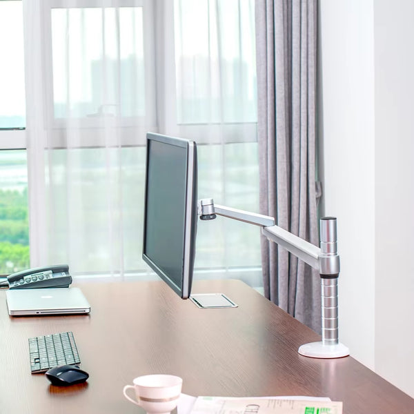 WERGON - Ella - Justerbar LCD / Monitor skærm holder/arm - Max 32" - Sølv