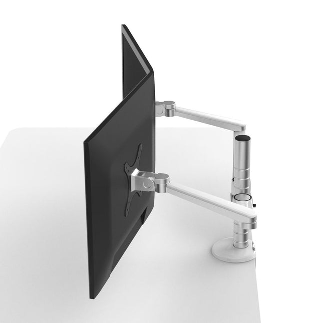 WERGON - Esme - Justerbar Dual LCD / Monitor skærm holder/arm - til 2 skærme Max 32" - Sort