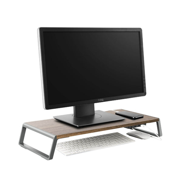 WERGON - Ember - Laptop / Monitor Desktop Design møbel med USB hub - B: 56cm - Valnød