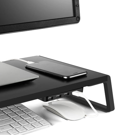 WERGON - Ember - Laptop / Monitor Desktop Design møbel med USB hub - B: 56cm - Valnød