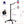 WERGON - Nova - Justerbar Alu 5-i-1 holder med hjul m/ LED ringlys - Til Laptop/tablet/smartphone 4-17