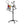 WERGON - Nova - Justerbar Alu 5-i-1 holder med hjul m/ LED ringlys - Til Laptop/tablet/smartphone 4-17