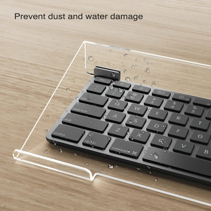 WERGON - Aurora - Holder til tastatur med justerbart LED lys - Str.46x16cm - Sort