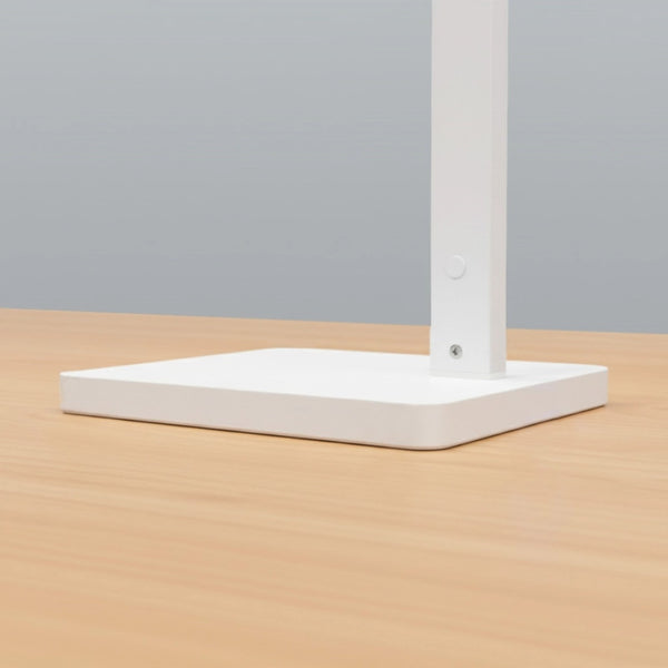 Transformbar Skrivebordslampe - Med svingarm og Square Base - 1600 Lumen - Hvid