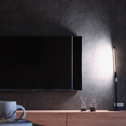 Metal Skrivebordslampe - Med Base og Transformbar arm - Sort- Passer godt til et tv