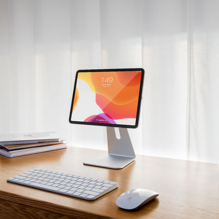 WERGON - Magda - 12,9" - 3/4/5 generation - Magnetisk tablet Stand - Sølv