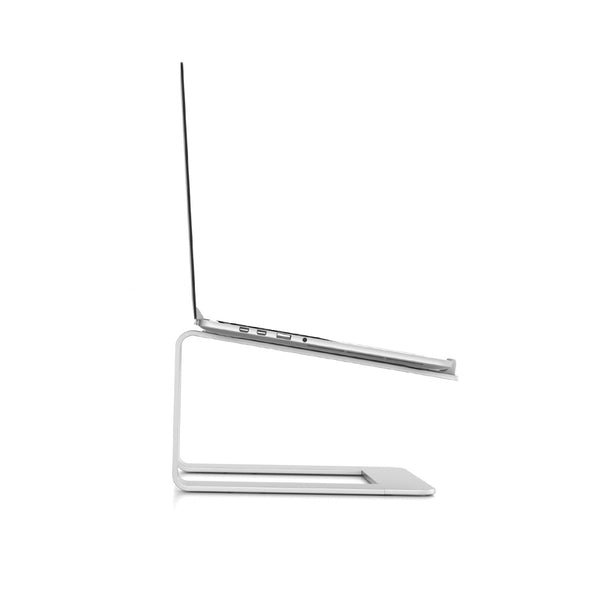 WERGON - Carl - Laptop/MacBook holder – Aluminium/Silikone 10-17" - Sølv