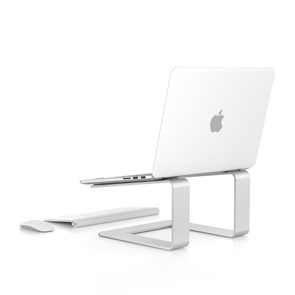 WERGON - Carl - Laptop/MacBook holder – Aluminium/Silikone 10-17" - Sølv