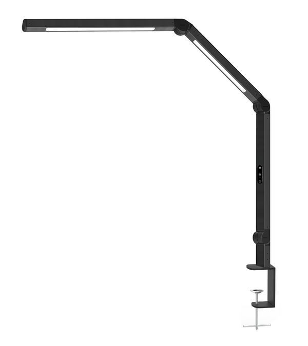 Skrivebordslampe LED lampe - Med svingarm - 560 Lumen - Sort