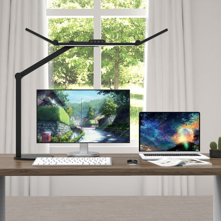 Transformbar Skrivebordslampe med Base - 1600 Lumen- Perfekt til arbejdsbordet