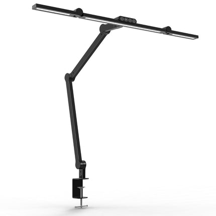Skrivebordslampe - LED - Tranformerbar med svingarm - 1600 Lumen - Sort