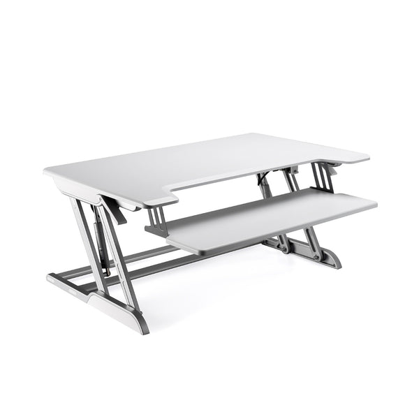 WERGON - Winston - Justerbar Ergonomisk hæve/sænke Desk Riser til bord/arbejdsplads - Sort