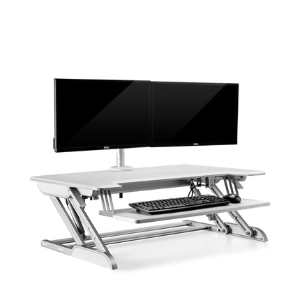 WERGON Winston Ergonomisk Hæve/Sænke Desk Riser - Mørk Brun
