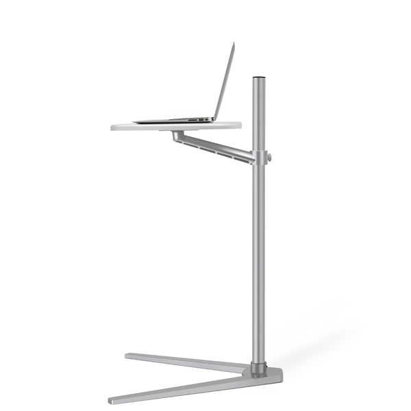 WERGON - Willow Lounge - Laptop / Tablet / Monitor - Justerbar stand med bord - H:30-90cm - Hvid