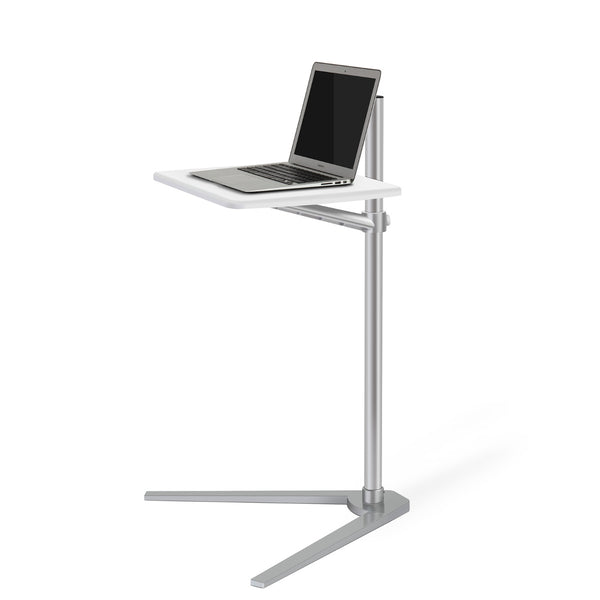 WERGON - Willow Lounge - Laptop / Tablet / Monitor - Justerbar stand med bord - H:30-90cm - Hvid