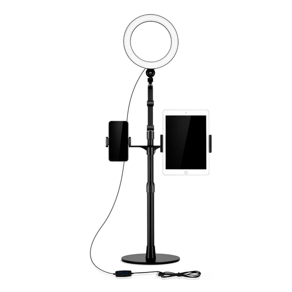 WERGON - Liv - Justerbar Livestream Mobil/tablet holder - 4,7-10" Mobil - 7-12" tablet - Sort