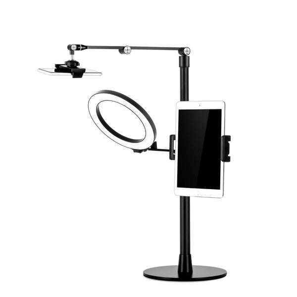 WERGON - Liv - Justerbar Livestream Mobil/tablet holder - 4,7-10" Mobil - 7-12" tablet - Sort