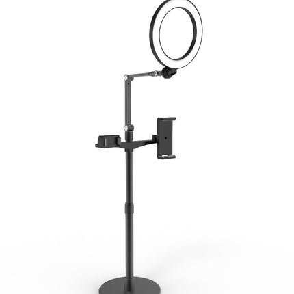 WERGON - Liv - Justerbar Livestream Mobil/tablet holder - 4,7-10" Mobil - 7-12" tablet - Sort