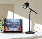 Sort Klassisk & Minimalistisk Skrivebordslampe - Med Base & Transformbar arm