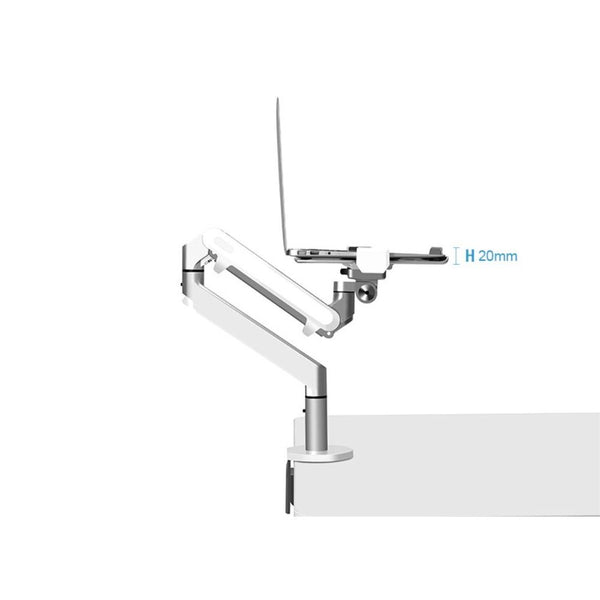 WERGON - Felix - Desktop holder med Gasfjeder til skærm op til 32" / Laptop til 11-17" - Mørkegrå