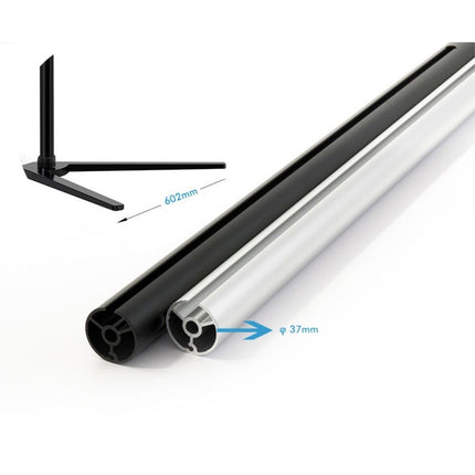 WERGON - Pluto - iPhone / tablet 4-13" - Justerbar Design Alu holder H:41-107cm - Sort