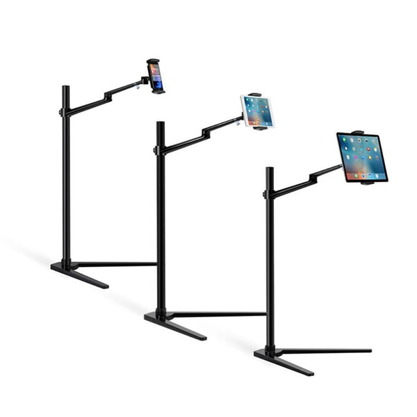 WERGON - Pluto - iPhone / tablet 4-13" - Justerbar Design Alu holder H:41-107cm - Sort