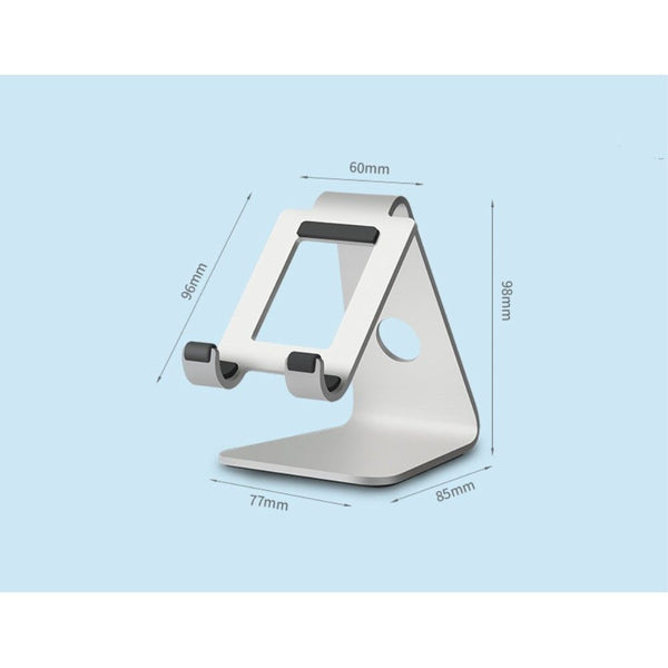 WERGON - Anker - iPhone / Smartphone / Tablet - Aluminium Design holder op til 7" - Sølv