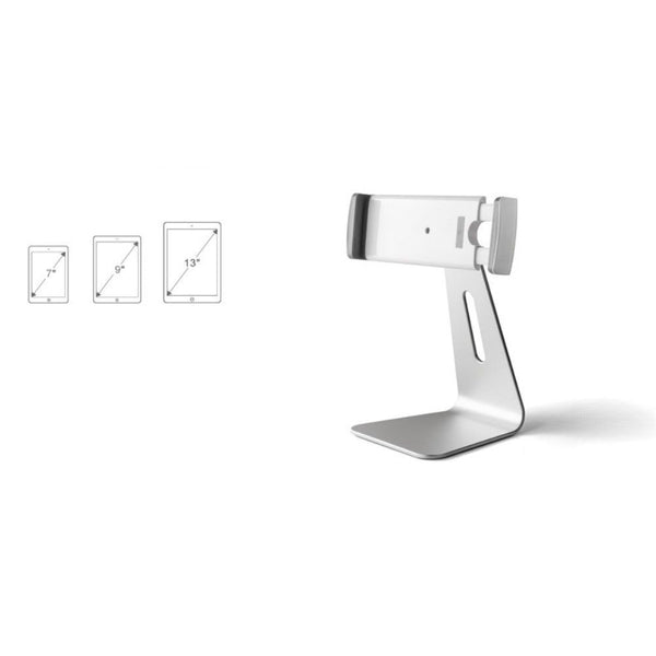 WERGON - Freja - iPad / Tablet - Aluminium Justerbar Design holder 7-13" - Sølv