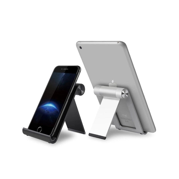 WERGON - Ydun - iPhone / Smartphone / Tablet - Aluminium Foldbar Design holder op til 7" - Sort