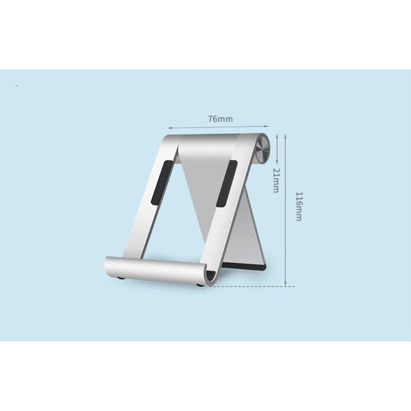 WERGON - Ydun - iPhone / Smartphone / Tablet - Aluminium Foldbar Design holder op til 7" - Sort