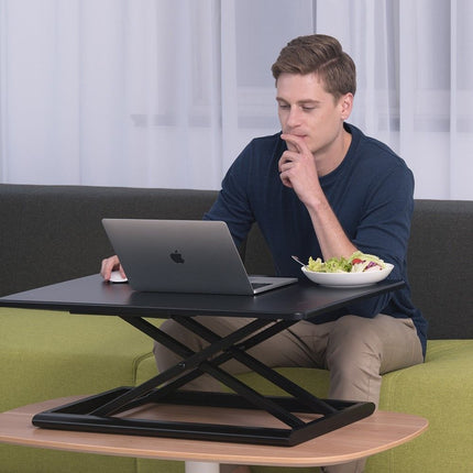 WERGON - Vincent - Justerbar Ergonomisk hæve/sænke Desk Riser til bord/arbejdsplads - Hvid